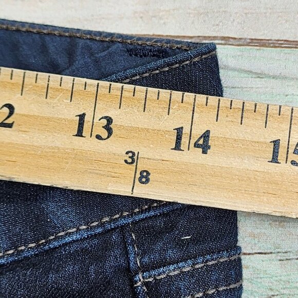 Paige Skyline Skinny Jeans Size 27 Dark Wash Womens Stretch Denim - Picture 12 of 16